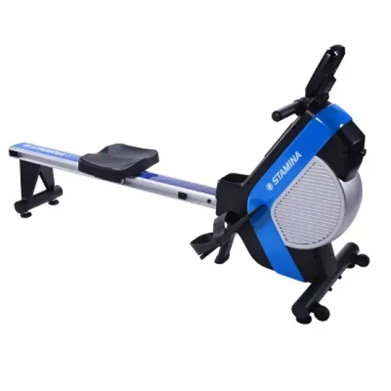 Stamina DT Plus Rowing Machine with Smart Workout App, No Subscription Required with Magnetic & Air Resistance with LCD Monitor image {1}