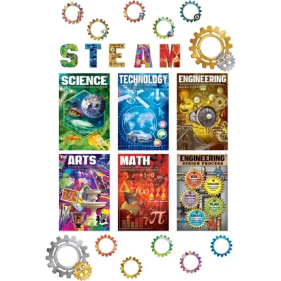 Teacher Created Resources STEAM Bulletin Board Set image {1}