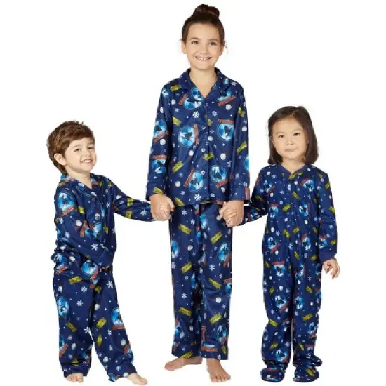 The Polar Express Kids Believe Button-Front Coat Shirt And Pants Pajama Set image {3}