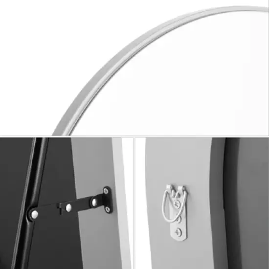 Dabria 64"&times;21" Floor Mirror, Standing Mirror Smooth Arched Top Mirror, Bedroom Living Room Wall Mirror - The Pop Home image {4}