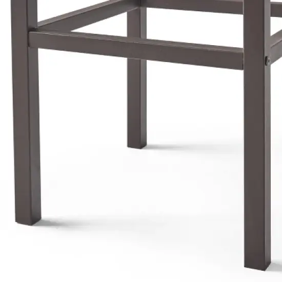 GDFStudio Darnel Outdoor Acacia Wood 3 Piece Bar Set, Dark Brown image {9}