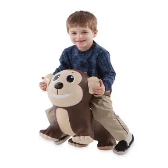 HearthSong Bouncy Inflatable Animal Jump-Along Ride-On Toy for Toddlers image {1}