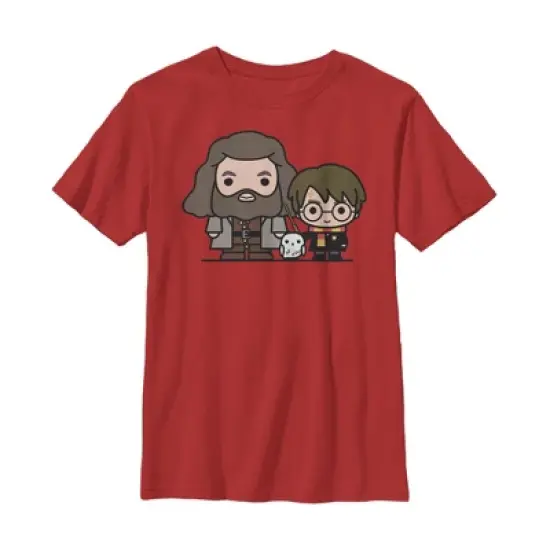 Boy's Harry Potter Hagrid & Hedwig Kawaii Cuties T-Shirt image {2}