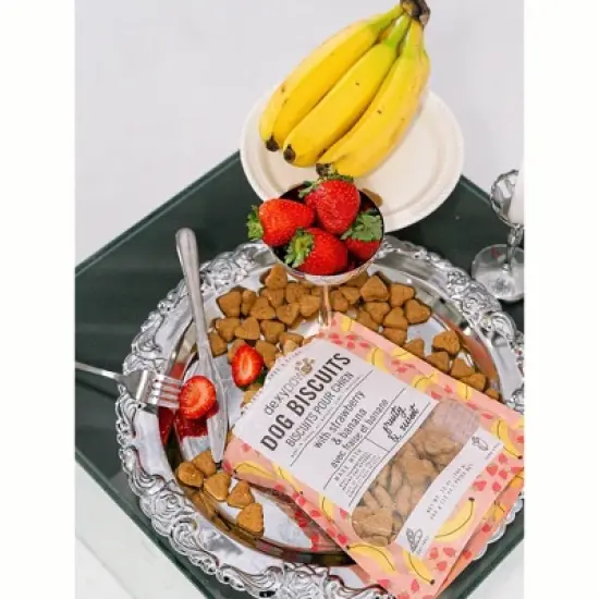 Dexypaws Strawberry, Banana & Coconut Dog Biscuits 12oz - Natural Pet Treats image {3}