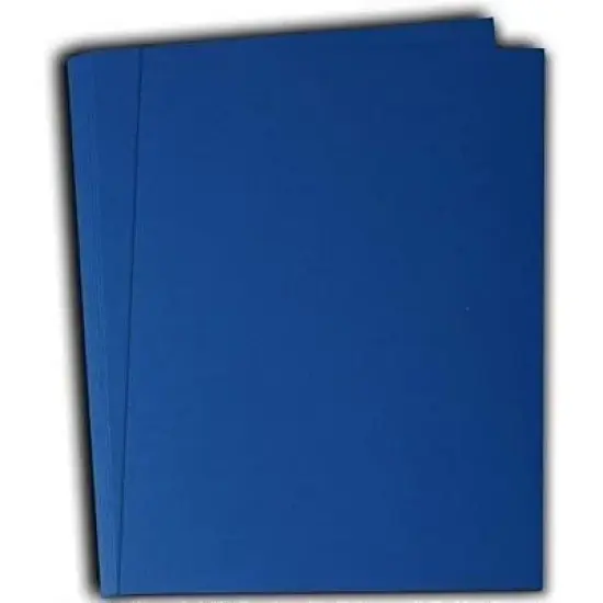 Hamilco Colored Cardstock Scrapbook Paper 8.5" x 11" Cobalt Blue Color Card Stock Paper 50 Pack image {6}
