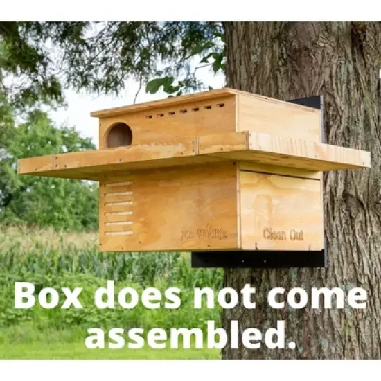 JCs Wildlife Large Barn Owl Box with Exercise Platform: Do It Yourself Assembly Kit image {6}
