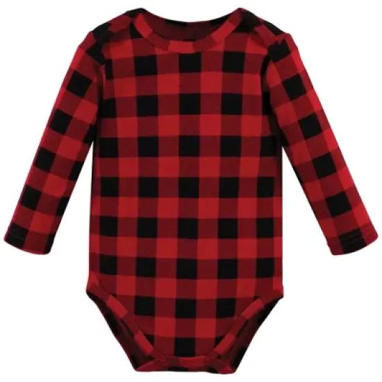 Hudson Baby Unisex Baby Cotton Long-Sleeve Bodysuits, Christmas Tree image {4}