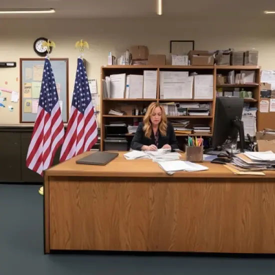 Yescom 2 Pack 6 Ft Sectional Indoor Flag Pole Kit Base Eagle Aluminum 3x5 Ft US Flag Gold image {8}