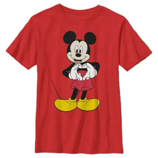 Boy's Disney Mickey Mouse Heart T-Shirt image {3}