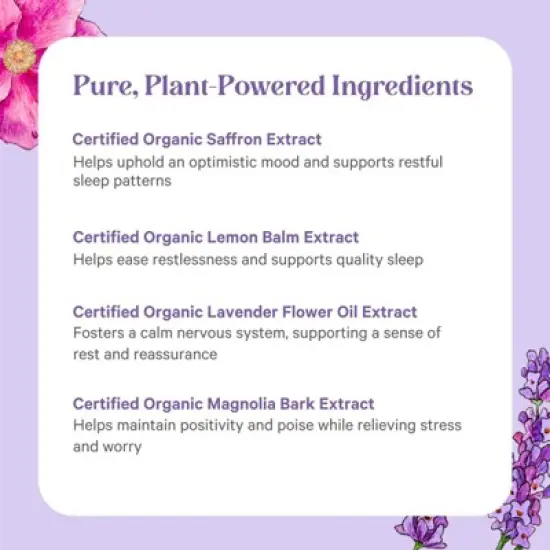 Pure Synergy Radiant Mood&reg; &ndash; Natural Mood, Relaxation & Sleep Support | 60 Capsules image {4}