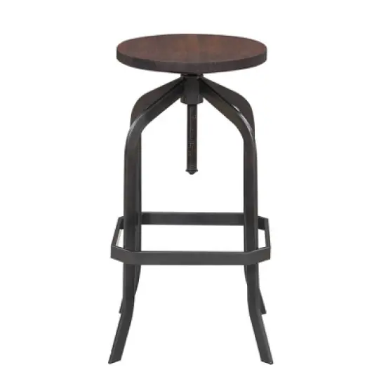Court Adjustable Backless Barstool Brown - Picket House Furnishings image {2}
