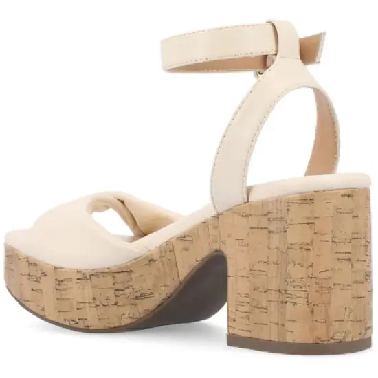 Journee Collection Womens Eianna Tru Comfort Foam Ankle Strap Platform Sandals image {6}