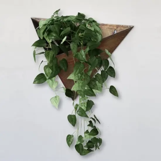 Modern Home Living Wall Galvanized Steel/Zinc Triangular Succulent/Herb Planter image {5}