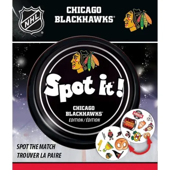 MasterPieces Officially Licensed NHL Chicago Blackhawks Spot It Game for Kids and Adults image {1}