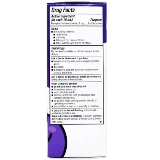 Dimetapp Children Cold & Allergy Liquid Grape 4 Oz image {2}