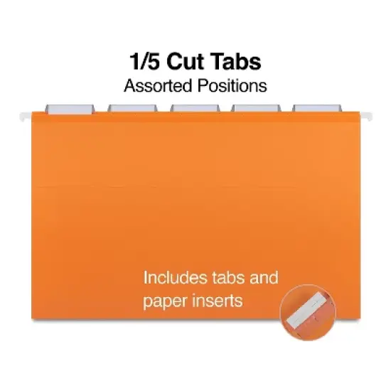 Staples Reinf. Hang. File Folders 5 Tab Lgl. Asst. 25/BX TR18657/18657 image {2}