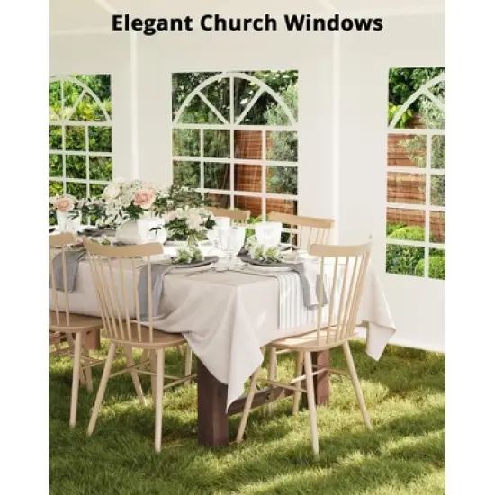 Heavy Duty Party Tent - Commercial Canopy with Removable Sidewalls & Church Windows, for Weddings, Banquets & BBQ Events image {3}