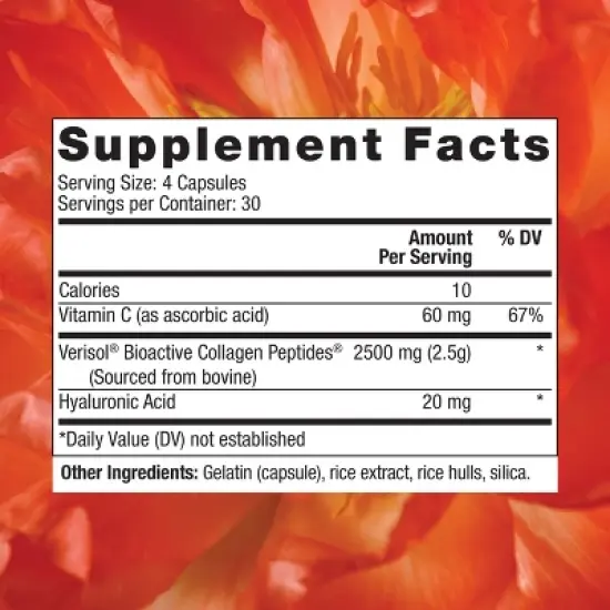 Reserveage Collagen Replenish - Skin and Nail Supplement, Supports Collagen and Elastin Production - 120 capsules (30 servings) image {1}