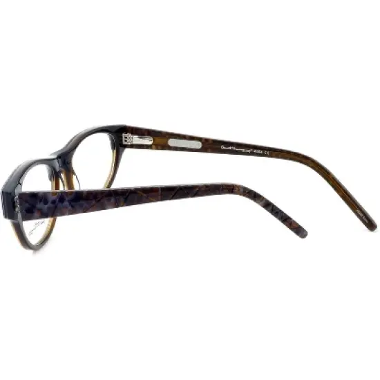 Ernest Hemingway H4654 52mm Women's Acetate Cateye Designer Eyeglasses OR Blue Light Filter OR Reading Glasses in Brown Snakeskin image {3}