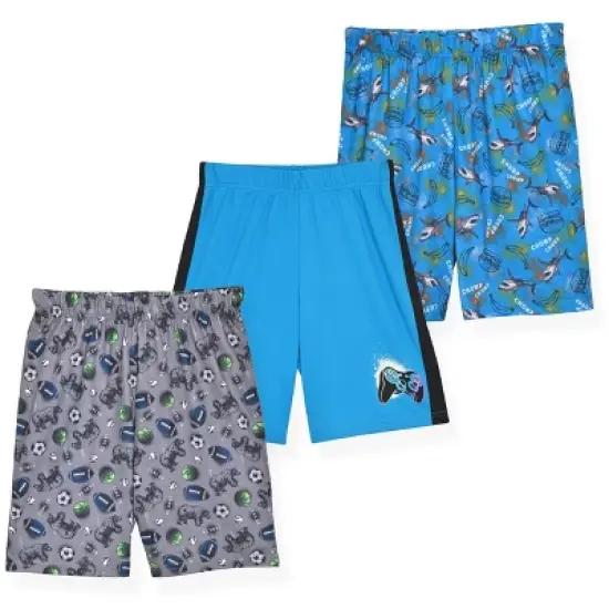 Sleep On It Boys Pajama Sleep Shorts for Kids - 3 Pack image {10}