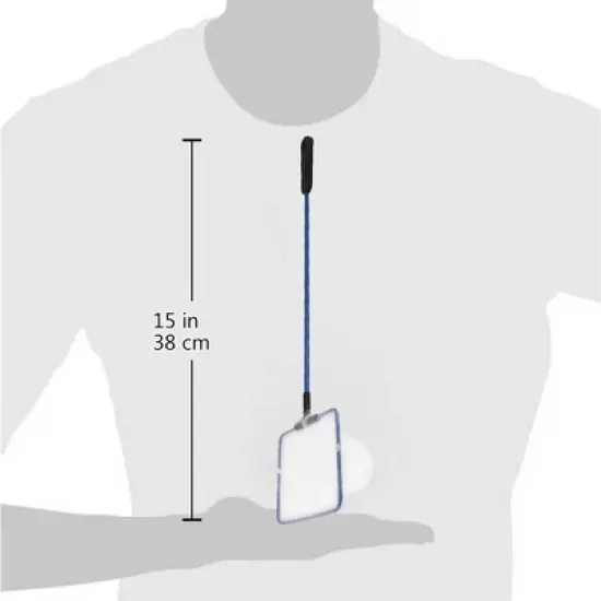 Unique Bargains Metal Frame Goldfish Betta Skimming Landing Net White for Aquarium 4"x3" image {1}