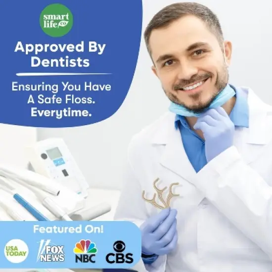 SmartLifeco Biodegradable Eco Dental Floss Picks | Unflavored (PACK OF 2 BAGS) Smart Life Co | Maintain your oral hygiene. image {4}