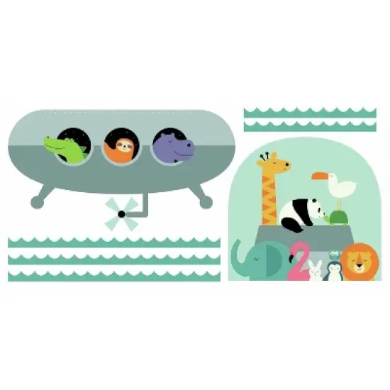 RoomMates Animal Underwater Expedition Peel and Stick Giant Wall Decal image {3}
