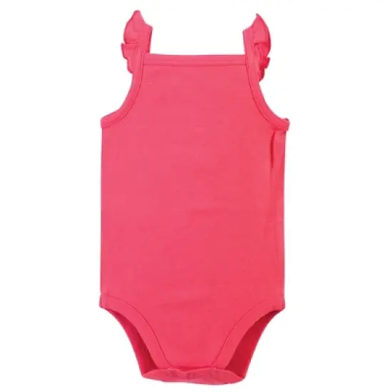 Touched by Nature Baby Girl Organic Cotton Bodysuits 5pk, Strawberries image {2}