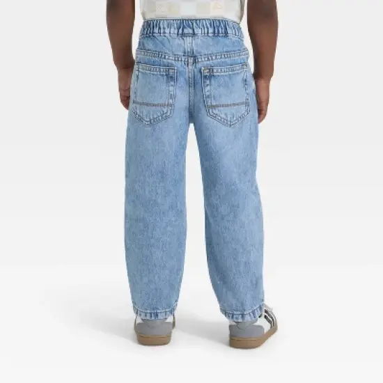 Toddler Boys' Relaxed Fit Snap Denim Pants - Cat & Jack&trade; image {1}