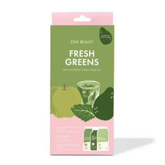 ESW Beauty Greens Superfood Sheet Mask Set - 2.54 fl oz image {2}