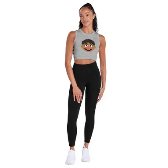 Women's Sesame Streettamir Face Sleeveless Crop Top Tank image {3}