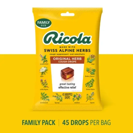 Ricola Cough Drops - Original Herbs image {9}