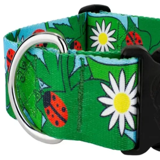 Country Brook Petz 1 1/2 Inch Deluxe Ladybug Picnic Dog Collar image {3}