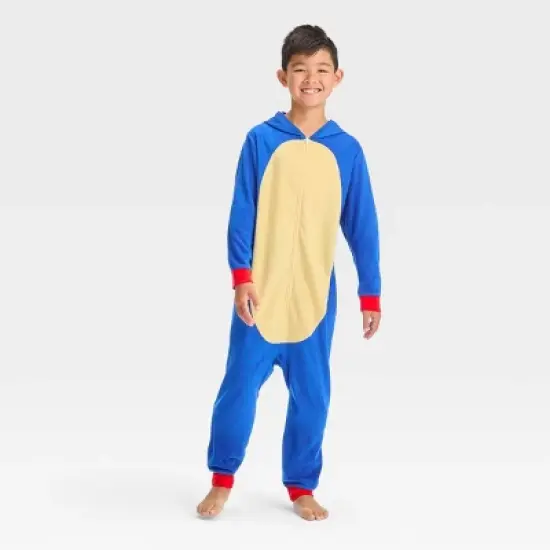 Boys' Sonic the Hedgehog Union Suit - Blue image {2}