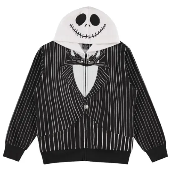 Boys Nightmare Before Christmas Hoodie - Nightmare Before Christmas Jack Skellington Cosplay Dress Up Costume Hoodie image {7}
