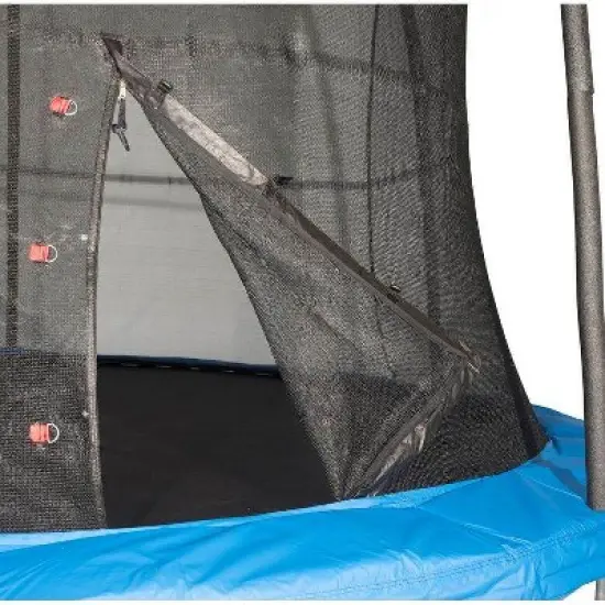 JumpKing 10 Foot Outdoor Trampoline  78sqft & Safety Net Enclosure, Blue JK10VC1 image {1}