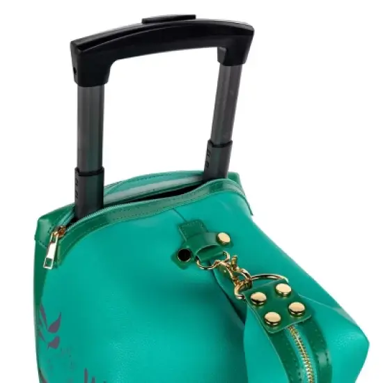 Pardon My Fro | Lily Jade Roller Bag, TEAL image {5}