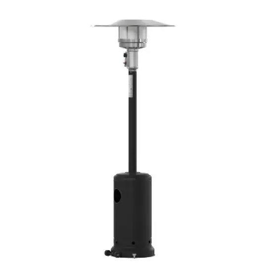 Merrick Lane Stainless Steel 7.5' Tall 40,000 BTU Outdoor Propane Patio Heater with Wheels image {16}