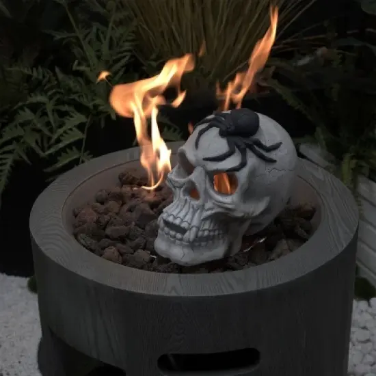 YOOCOZZ Outdoor Halloween Decoration Demon Skull with A large spider on the head image {2}