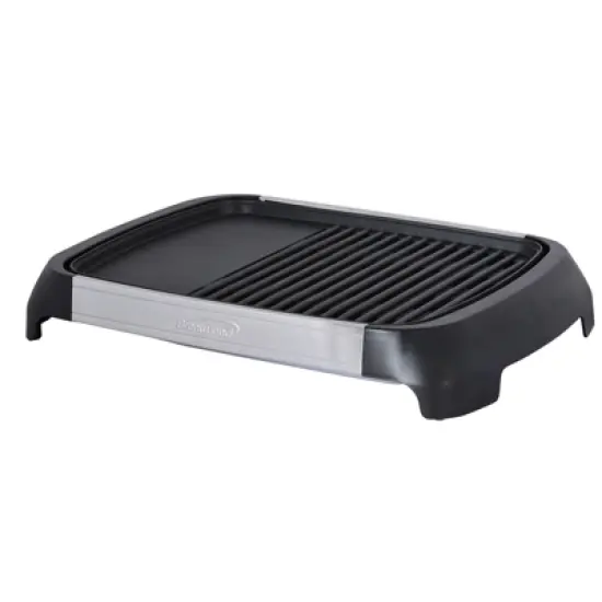 Brentwood Select TS-641 1200 Watt Electric Indoor Grill & Griddle in Stainless Steel image {1}