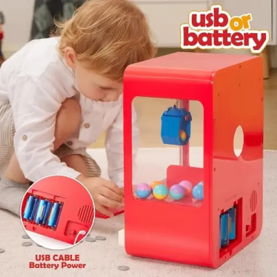 Joyfy Kids Claw Machine Toy with LED Lights, Sounds, Mini Arcade Game for Ages 3 4 5 6 Years, Halloween Christmas Birthday Gift for Boys Girls image {5}