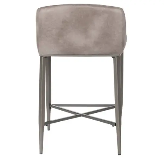Set of 2 Phoenix Non Swivel Counter Height Barstool Gray - Hillsdale Furniture image {3}
