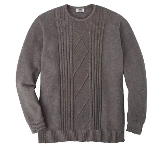 Liberty Blues Men's Big & Tall &trade; Crewneck Cable Knit Sweater image {4}