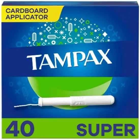 Tampax Tampons - Super Absorbency - Cardboard - 40ct image {11}