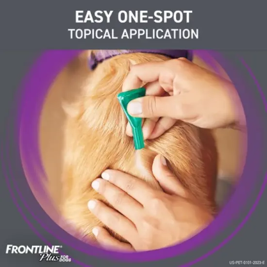 Frontline Plus Flea and Tick Treatment for Dogs - 3 doses image {5}