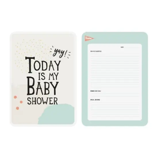 Milestone Baby Shower Poster Card image {2}