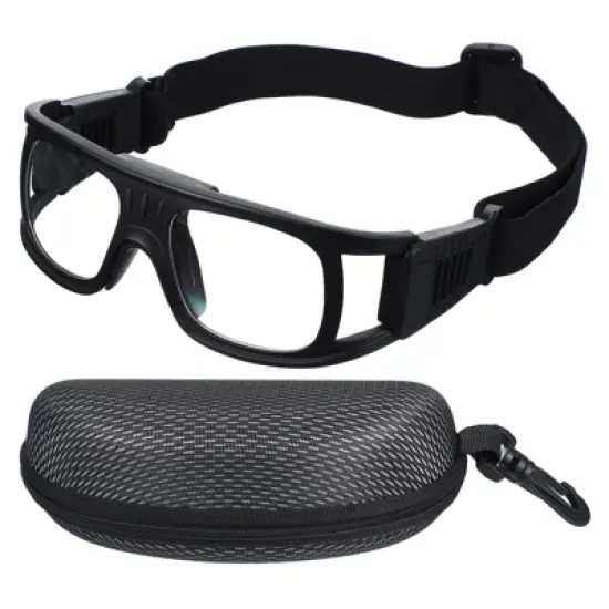 Unique Bargains PC Silicone Adjustable Strap Lightweight Professional Sports Goggles 1 Pc image {6}