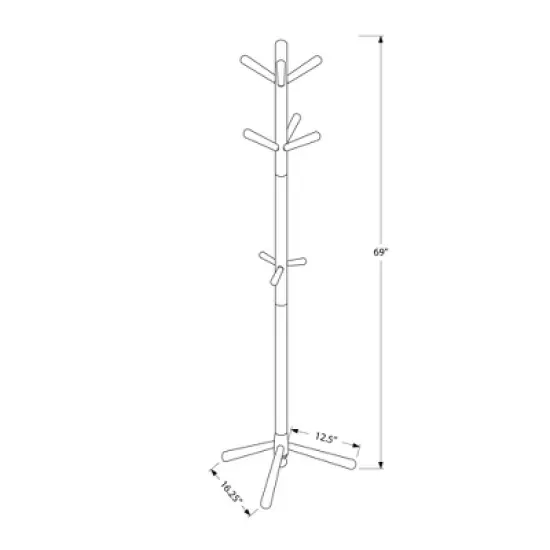 69" Contemporary Style Coat Rack - EveryRoom image {3}