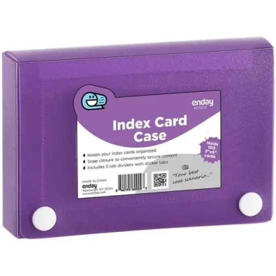 Enday 3" X 5" Index Card Case image {9}