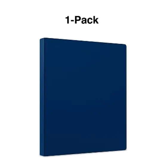 Staples Simply .5-inch Round 3-Ring Non-View Binder Navy (26648) 26648-CC image {5}
